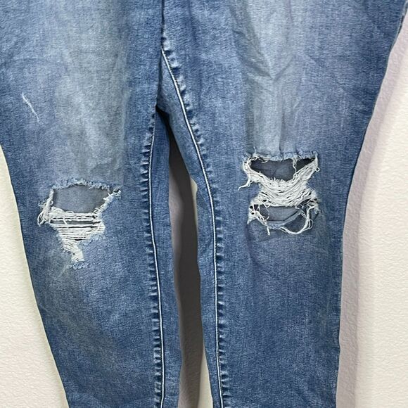 Torrid Premium Blue Denim Crop Cuffed Jegging Jeans Size 26R - Picture 14 of 16